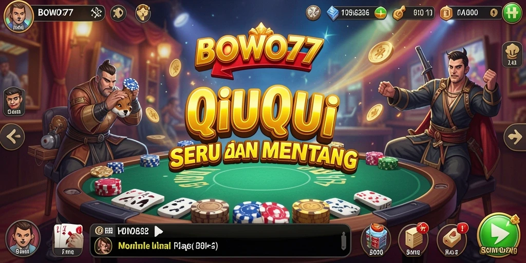 Tampilan permainan BOWO77 yang seru dalam sesi QiuQiu.