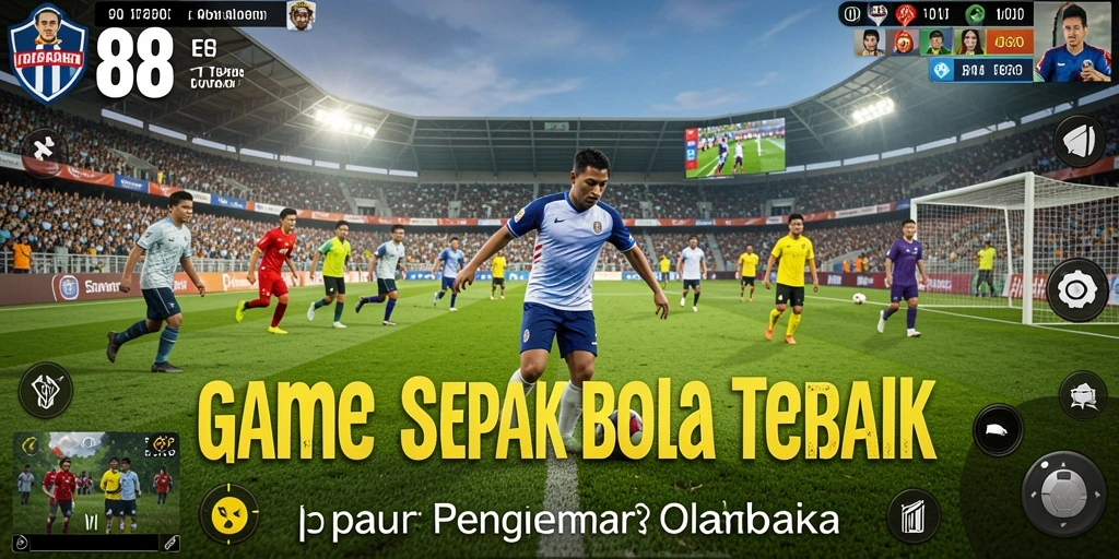 Tangkapan layar dari gameplay sepak bola yang seru di E88.