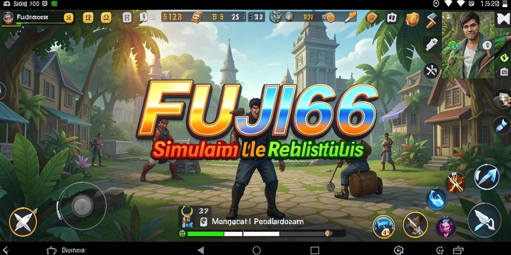 Tangkapan layar utama FUJI66 menampilkan pengalaman gameplay simulasi yang mendalam.