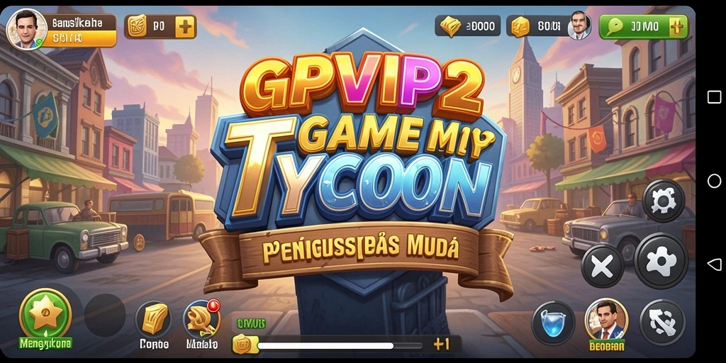 Tangkapan layar gameplay RPVIP2 menampilkan pengelolaan perusahaan yang seru.
