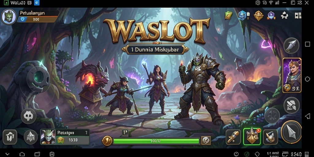 Tampilan gameplay WASLOT yang penuh petualangan dan tantangan.