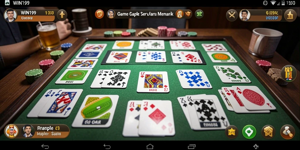 Tangkapan layar gameplay Gaple yang seru di WIN199.